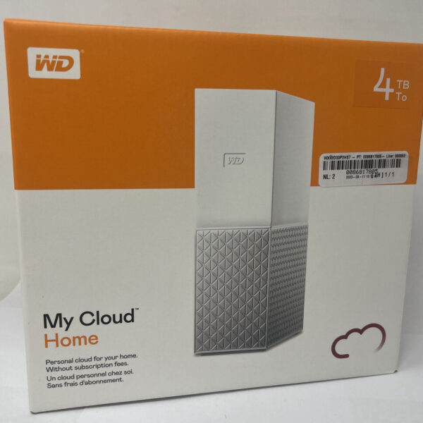 WD My Cloud Home 4TB Personal Cloud Storage Hard Drive Western Digital - Sealed - 1