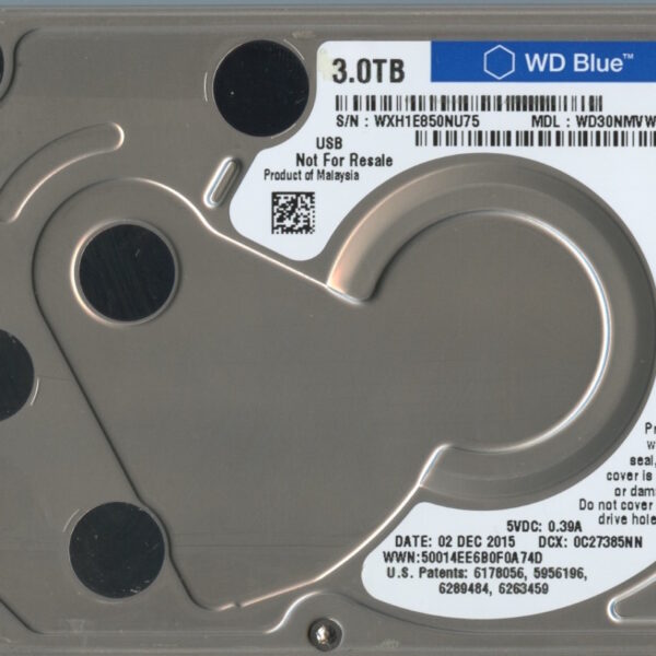 #0005 WD30NMVW - 11C3NS2 WXH1E 3TB 2.5 HARD DRIVE