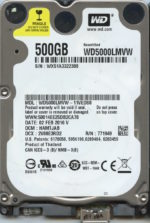 WD5000LMVW-11VEDS0 HAMTJAB WXP1E WESTERN DIGITAL 1TB HDD