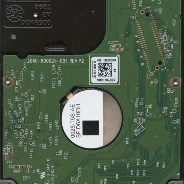 WD5000LPCX-75VHAT0 HBKT2BB WXG1A WESTERN DIGITAL 500GB HDD PCB