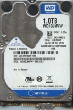 WD10JMVW-59AJGS3 HHKT2HB WX41A WESTERN DIGITAL 1TB 10/08/15 HDD