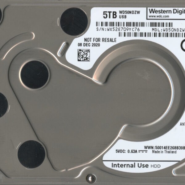 #0006 WD50NDZW - 11A8JS1 WX52E 5TB 2.5 HARD DRIVE