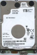 WD10SDRW-11A0XS0 WXN2A 02/27/20 WESTERN DIGITAL 1TB HDD