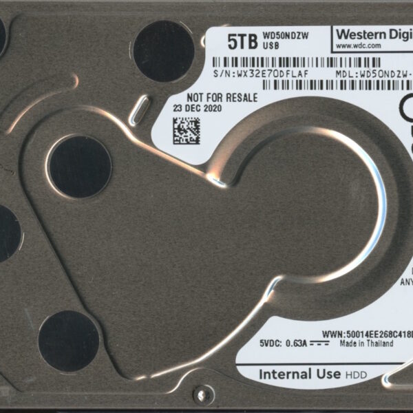 #0007 WD50NDZW - 11A8JS1 WX52E 5TB 2.5 HARD DRIVE