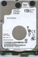 WD10SDRW-11A0XS0 WXQ2A 03/18/20 WESTERN DIGITAL 1TB HDD