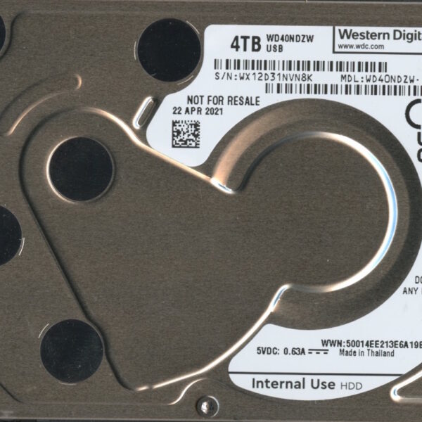 WD40NDZW - 11A8JS1 WX12D 4TB 2.5 HARD DRIVE