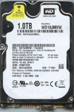 WD10JMVW-11AJGS3 WX31A 07/16/16 WESTERN DIGITAL 1TB HDD