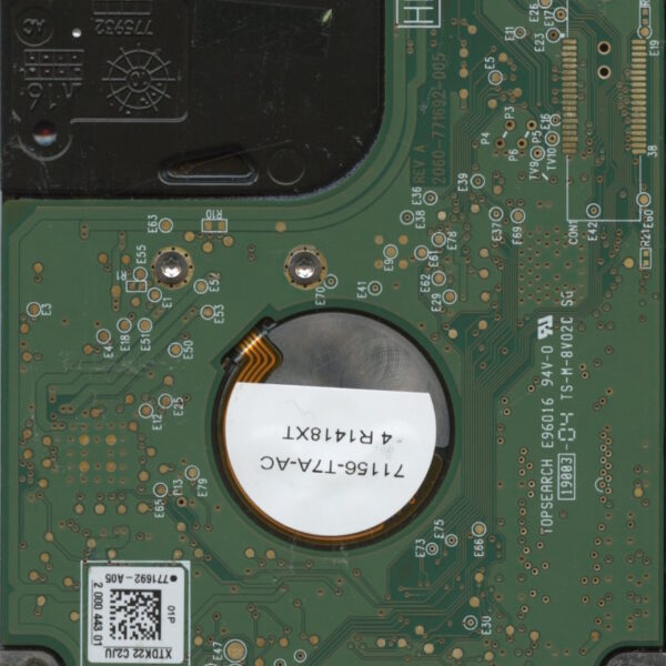 WD10TPVT-00U4RT1 WX41A 05:11 WESTERN DIGITAL 1TB HDD PCB