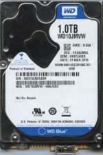 WD10JMVW-59AJGS3 WX31A 03/21/15 WESTERN DIGITAL 1TB HDD