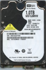 WD10JMVW-11S5XS1 WX21A 12/12 WESTERN DIGITAL 1TB HDD