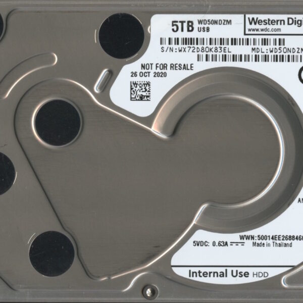 #0009 WD50NDZW - 59A8KS1 WX72D 5TB 2.5 HARD DRIVE