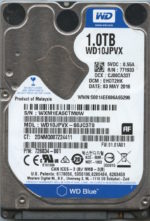 WD10JPVX-60JC3T0 WXM1E 05/03/16 WESTERN DIGITAL 1TB HDD