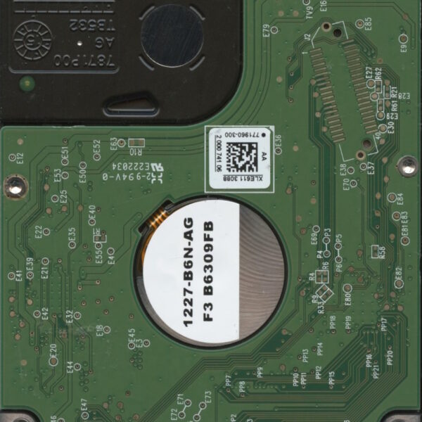 WD10JPVX-60JC3T0 WXM1E 05:16 WESTERN DIGITAL 1TB HDD PCB