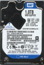 WD10JPVX-60JC3T0 WX81A 04/13/16 WESTERN DIGITAL 1TB HDD