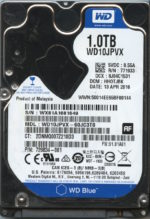 WD10JPVX-60JC3T0 WX81A 04/13/16 WESTERN DIGITAL 1TB HDD