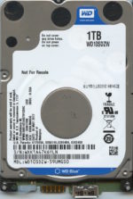 WD10SDZW-59UMGS0 WXK1A 05/18/17 WESTERN DIGITAL 1TB HDD