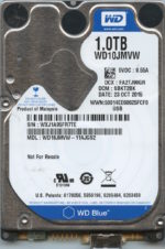 WD10JMVW-11AJGS2 WXJ1A 10/23/15 WESTERN DIGITAL 1TB HDD