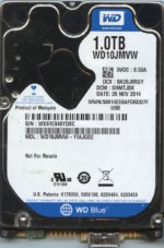 WD10JMVW-11AJGS2 WX61E 11/20/14 WESTERN DIGITAL 1TB HDD