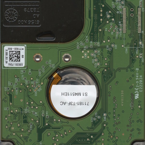 WD3200BPVT-22JJ5T0 WX51A 07:05:14 WESTERN DIGITAL 320GB HDD PCB