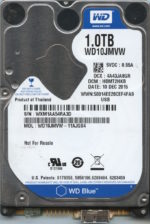 WD10JMVW-11AJGS4 WXM1A 12/10/15 WESTERN DIGITAL 1TB HDD