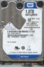 WD10JMVW-11AJGS3 WXK1E 10/27/15 WESTERN DIGITAL 1TB HDD