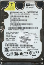 WD3200BEVT-60ZCT0 WXE20 02/16/08 WESTERN DIGITAL 320GB HDD