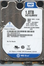 #00140 WD10JMVW-11AJGS2 WXH1A 10/25/14 WESTERN DIGITAL 1TB HDD