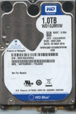 WD10JMVW-11AJGS2 WXE1A 03/24/15 WESTERN DIGITAL 1TB HDD