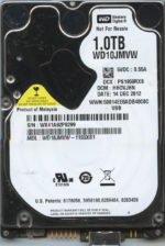 WD10JMVW-11S5XS1 WX41A 12/14/12 WESTERN DIGITAL 1TB HDD