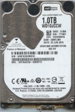 WD10JCCW-63D4FY2 WX61E 06/23/15 WESTERN DIGITAL 1TB HDD