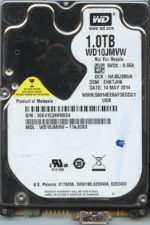 WD10JMVW-11AJGS3 WX41E 05/14/14 WESTERN DIGITAL 1TB HDD