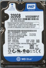 WD3200BPVT-22JJ5T0 WXG1E 07/05/14 WESTERN DIGITAL 320GB HDD