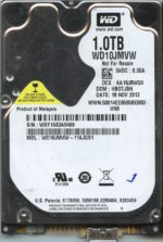 WD10JMVW-11AJGS1 WXF1A 11/18/13 WESTERN DIGITAL 1TB HDD