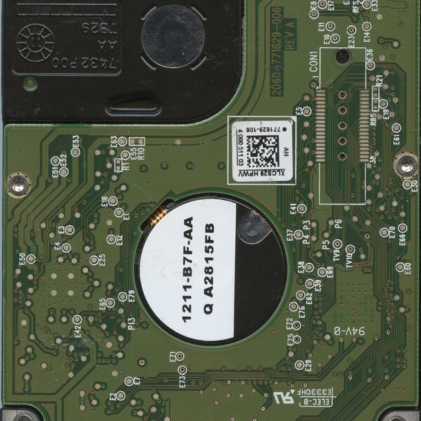 WD5000BPKT-75PK4T0 WXF1E 11:23:12 WESTERN DIGITAL 500GB HDD PCB