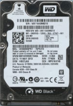 WD5000BPKT-75PK4T0 WX11A 05/11/13 WESTERN DIGITAL 500GB HDD