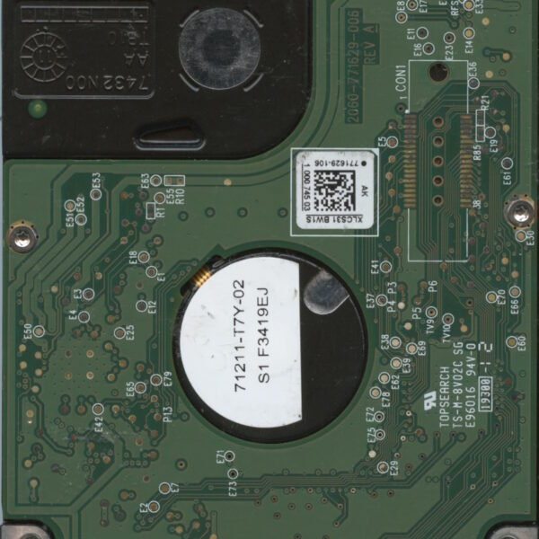 WD5000BPKT-75PK4T0 WX11A 05:11:13 WESTERN DIGITAL 500GB HDD PCB