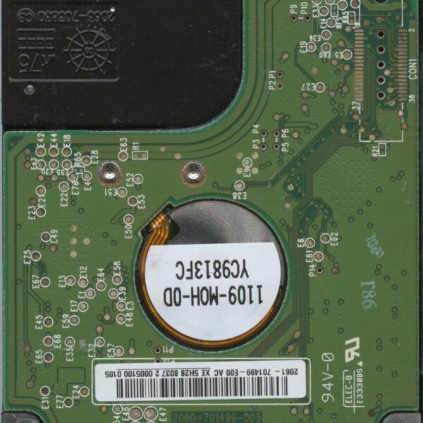 WD1600BEVS-08VAT2 WXR0E 09:19:09 WESTERN DIGITAL 160GB HDD PCB