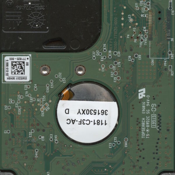 WD3200BPVT-22JJ5T0 WXM1E 09:28:11 WESTERN DIGITAL 320GB HDD PCB