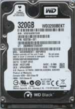 WD3200BEKT-60PVMT0 WX61A 09/13/13 WESTERN DIGITAL 320GB HDD