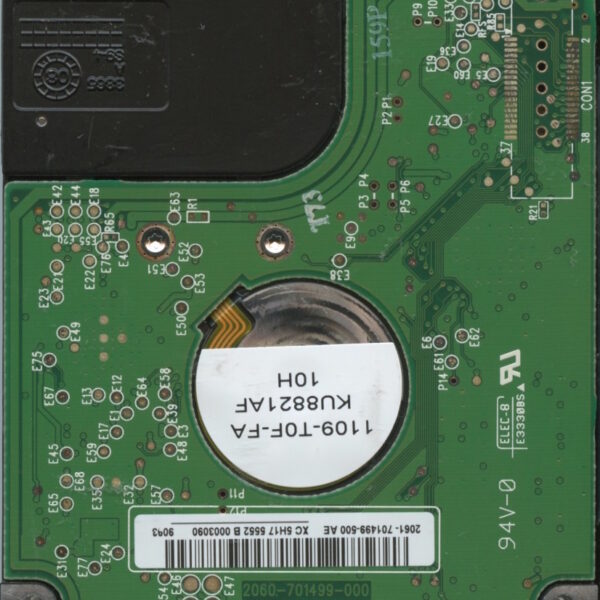 WD2500BEVT-22ZCT0 WXE80 09:01:08 WESTERN DIGITAL 250GB HDD PCB