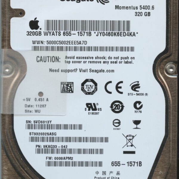 ST9320325ASG 9KAG33-042 0008 WU 5VD SEAGATE 320GB HDD