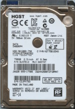 HTS541075A9E662 0J37012 DA5747 HGST 750GB 10/14