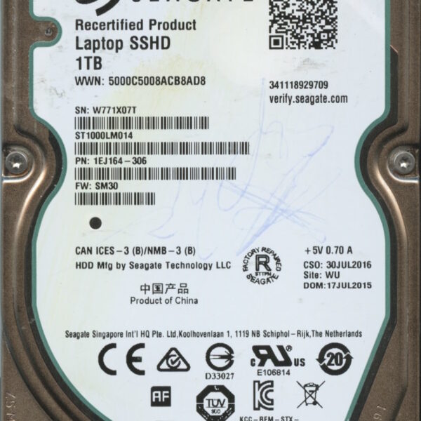 ST1000LM014 1EJ164-306 0009APM1 SEAGATE 1TB