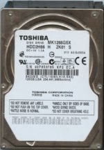 MK1265GSX HDD2H86 H ZK01 S GJ003A TOSHIBA 120GB