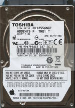 MK1655GSXF HDD2H75 P TM01 T FH115B TOSHIBA 160GB