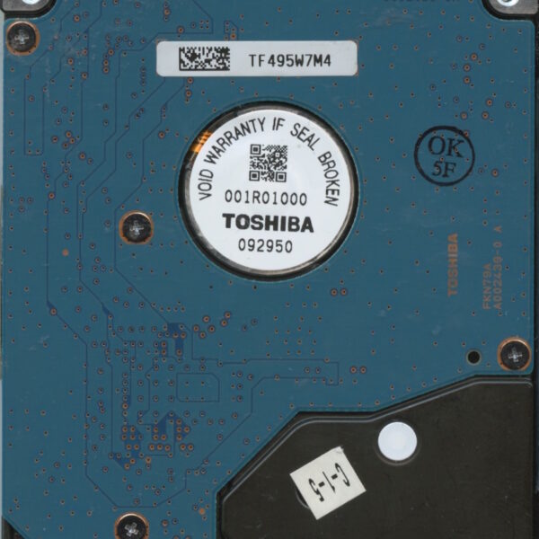 MK1655GSXF HDD2H75 P TM01 T FH115B TOSHIBA 160GB PCB