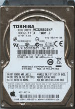 MK3255GSXF HDD2H77 X TW01 T FH415B TOSHIBA 320GB