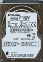 MK7559GSXF HDD2J60 P TV02 T GQ006B TOSHIBA 750GB