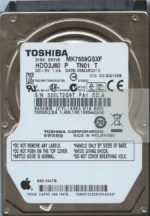 MK7559GSXF HDD2J60 P TN01 T GQ108B TOSHIBA 750GB