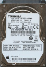 MK7559GSXF HDD2J60 P TN01 T GQ108B TOSHIBA 750GB